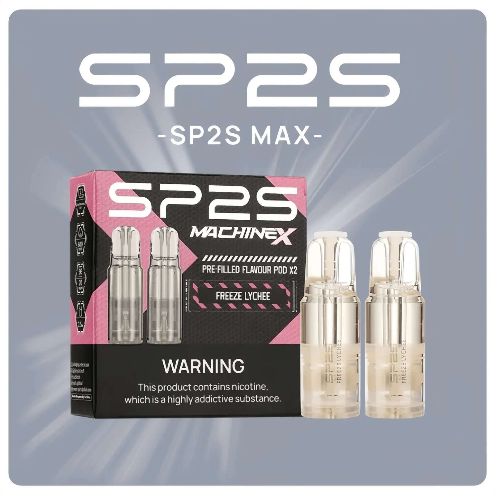 SP2S MAX 煙彈｜4ml*2 顆超大容量｜16 款口味・MAX 主機專用現貨